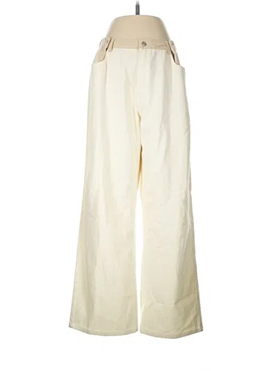 Pre-owned Moon River Casual Pants In Ivory