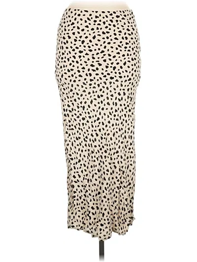Pre-owned Moon River Casual Skirt In Ivory