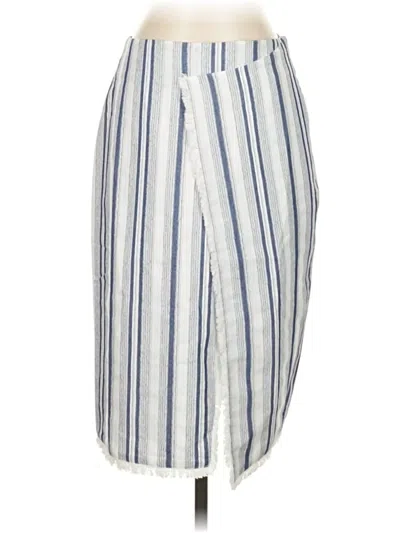 Pre-owned Moon River Casual Skirt In White
