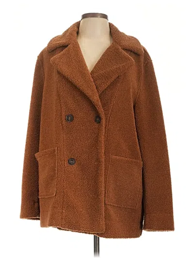 Pre-owned Moon River Coat In Brown