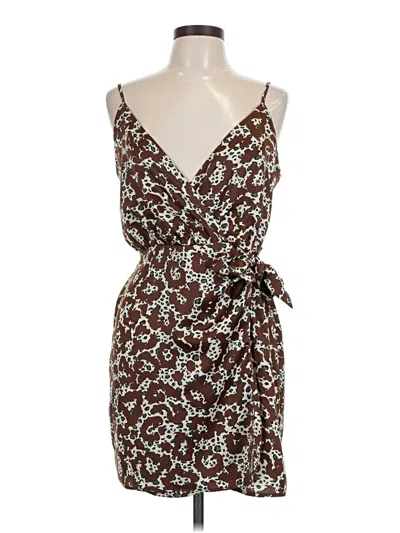 Pre-owned Moon River Cocktail Dress In Brown
