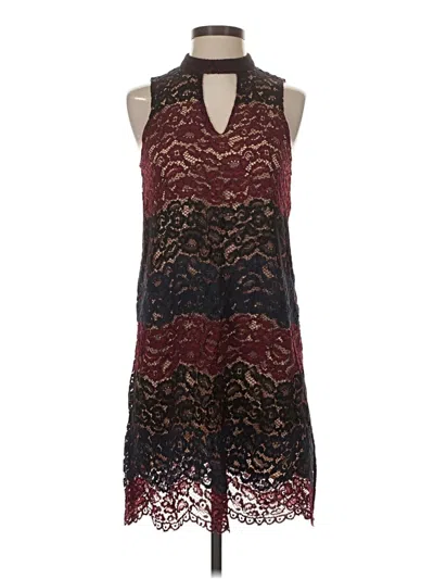 Pre-owned Moon River Cocktail Dress In Burgundy