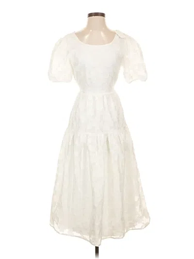 Pre-owned Moon River Cocktail Dress In Ivory