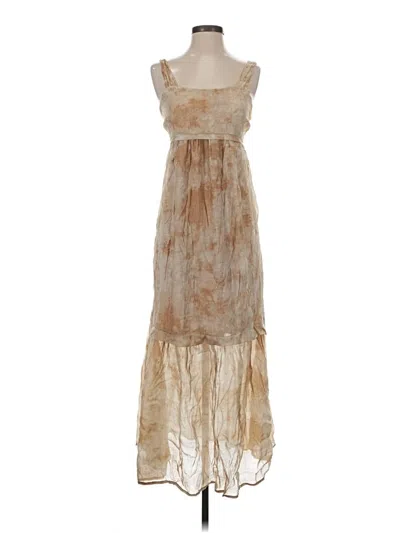 Pre-owned Moon River Cocktail Dress In Tan