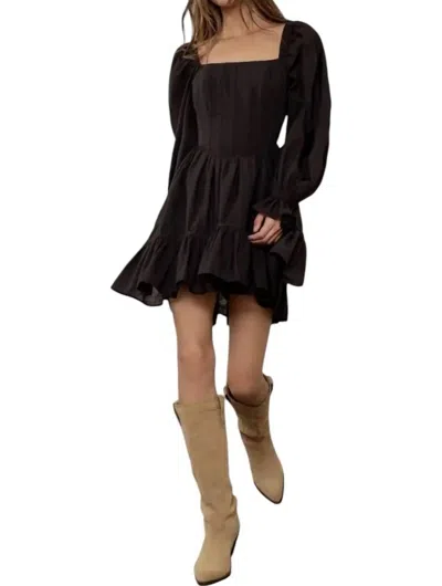Moon River Corset Cut Out Mini Dress In Black