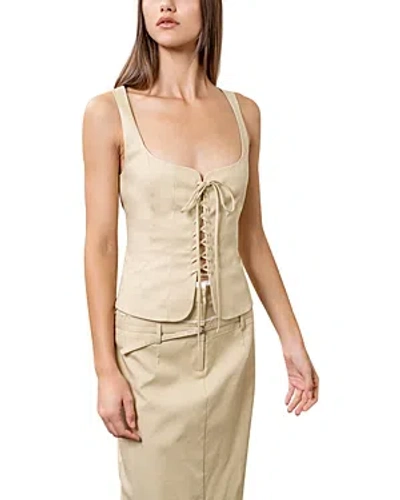 Moon River Corset Top In Neutral