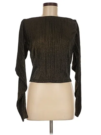 Moon River Faux Leather Skirt In Brown