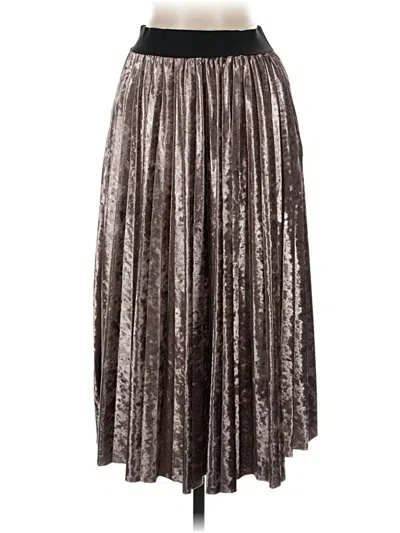 Pre-owned Moon River Formal Skirt In Silver