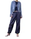 Moon River Fringe Sweater Cardigan In Light Blue In Blue