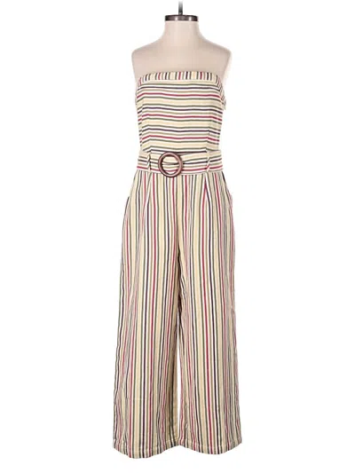 Pre-owned Moon River Jumpsuit In Ivory
