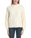 Moon River Knit Sweater In White