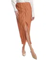 Moon River Maxi Skirt In Orange