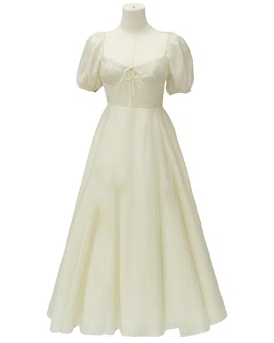 Moon River Midi Dress In White