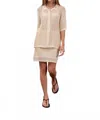 Moon River Naked Crochet Knit Shirt In Natural In Neutral