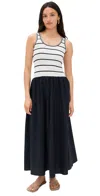 Moon River Scoop Neck Sleeveless Midi Dress