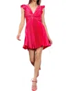 Moon River Pleated Mini Dress In Pink In Pink