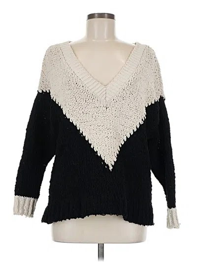 Pre-owned Moon River Pullover Sweater In Black