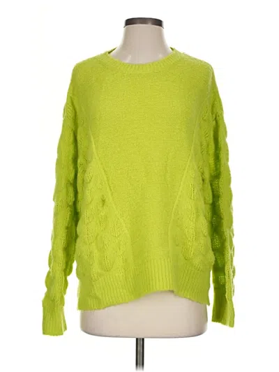 Pre-owned Moon River Pullover Sweater In Green