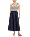 Moon River Scoop Neck Sleeveless Midi Dress