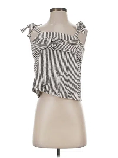 Pre-owned Moon River Sleeveless Blouse In Brown