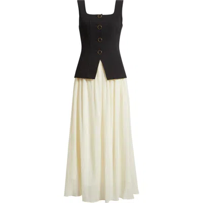 Moon River Sleeveless Two-piece Dress In Multi