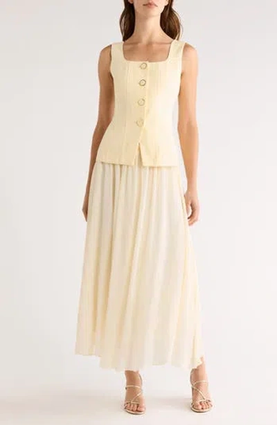 Moon River Sleeveless Two-piece Dress