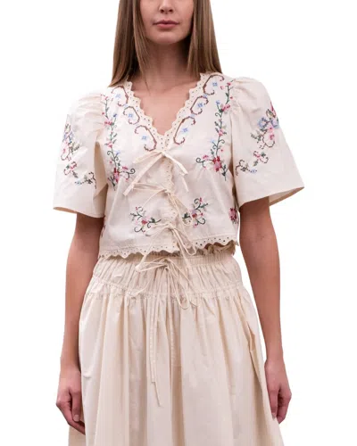 Moon River Top In Cream
