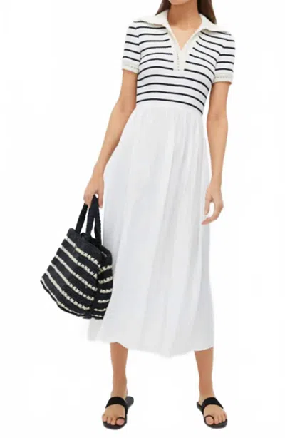 Moon River Twofer Midi Dress In Multi