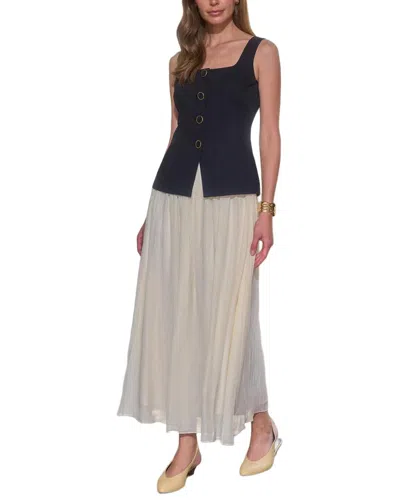 Moon River Vest Dress In Black