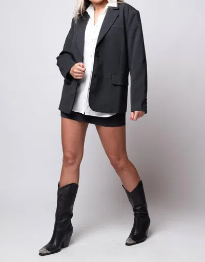 Moon River Women's Laken Blazer In Charcoal In Grey