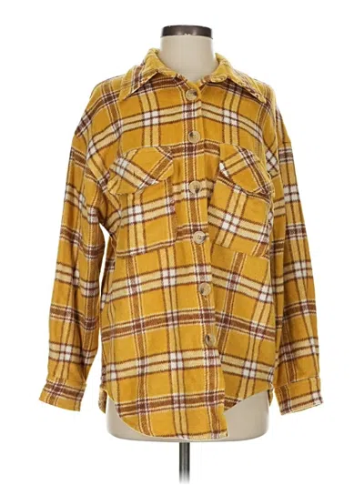 Pre-owned Moon Ryder Fleece Jacket In Yellow