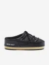 Moon_boot Moon Boot Kids Evx Nylon Mules In Black