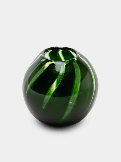 Moonarij Babymoon Hand-blown Glass Vase (4.5in/12cm) In Green