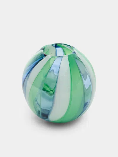 Moonarij Babymoon Hand-blown Glass Vase (4.5in/12cm) In Green