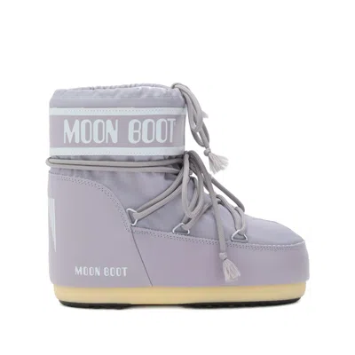 Moonboot Icon Padded Logo-detail Boots In Purple