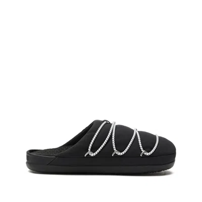 Moonboot Logo-embellished Slippers In Black