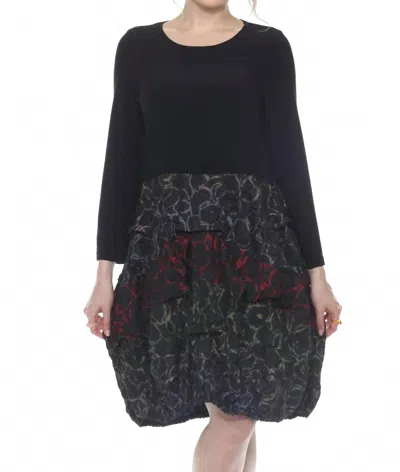 Moonlight By Y & S Bubble Mini Dress In Black