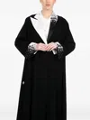 Moonlight Concept Beaded Collar Abaya Maxi Dress In Black