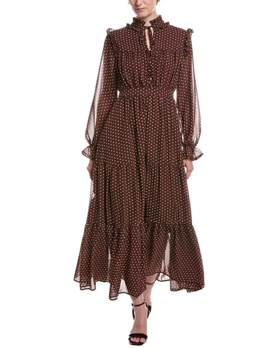 Moonsea A-line Dress In Brown