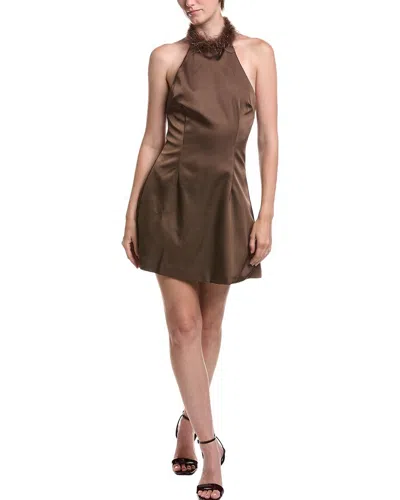 Moonsea Cocktail Dress In Brown