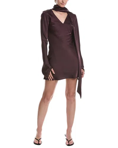 Moonsea Cocktail Dress In Burgundy