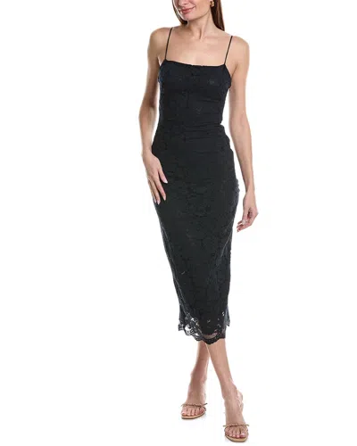Moonsea Lace Maxi Dress In Black