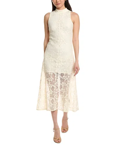 Moonsea Lace Midi Dress In Transparent