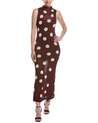 Moonsea Maxi Dress In Brown