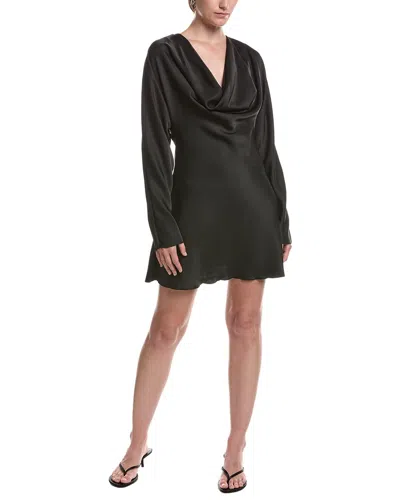 Moonsea Midi Cocktail Dress In Black