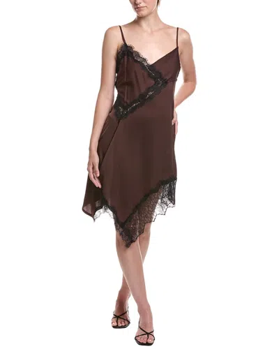 Moonsea Midi Cocktail Dress In Brown