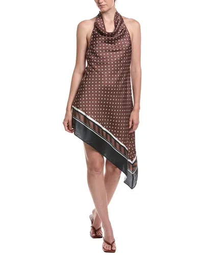 Moonsea Midi Dress In Brown
