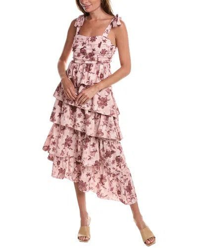 Moonsea Midi Dress In Multi