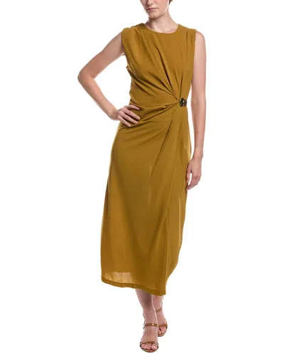 Moonsea Midi Dress In Yellow