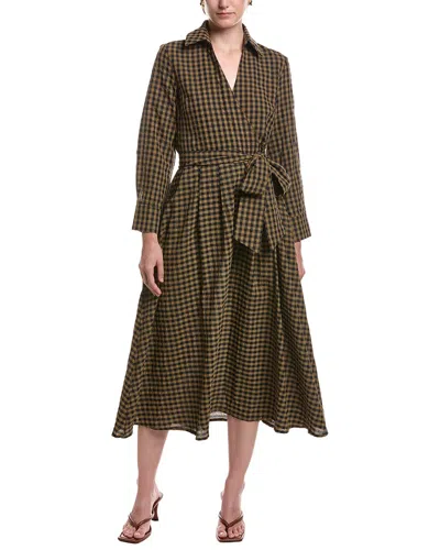 Moonsea Midi Shirtdress In Brown